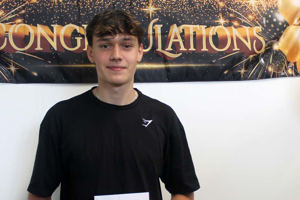 Kuba on GCSE Results Day